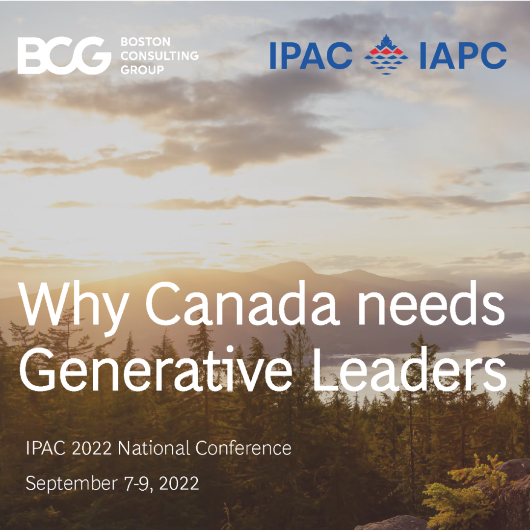 Why Canada needs Generative Leaders